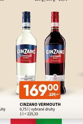 Terno Cinzano vermouth nabídka