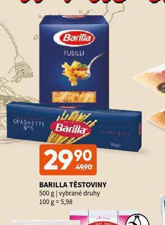 Terno Barilla těstoviny nabídka