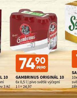 Terno Pivo gambrinus originál 10 nabídka