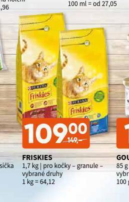 Terno Friskies granule pro kočky nabídka