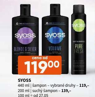 Terno Syoss suchý šampon nabídka