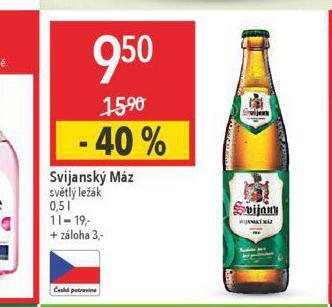 Globus Pivo svijanský máz nabídka