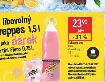 Globus Schweppes nabídka