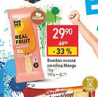 Globus Bombus ovocná zmrzlina mango nabídka