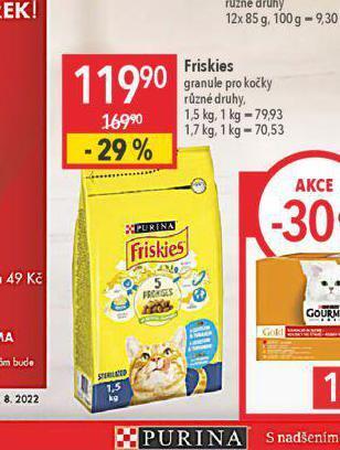 Globus Friskies granule pro kočky nabídka