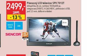 Globus Přenosný lcd televizor sencor 26 cm nabídka