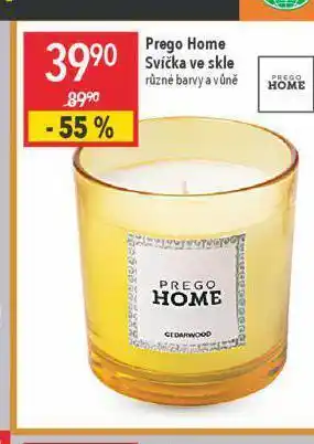 Globus Prego home svíčka ve skle nabídka