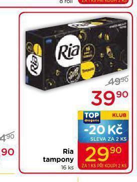 TOP drogerie Ria tampony nabídka