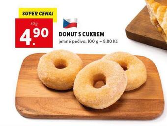 Lidl Donut s cukrem nabídka