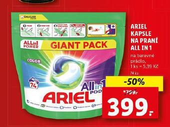 Lidl Ariel kapsle na praní nabídka