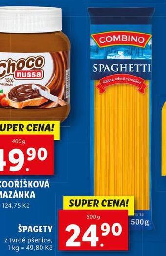 Lidl Špagety nabídka