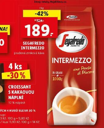 Lidl Káva segafredo nabídka