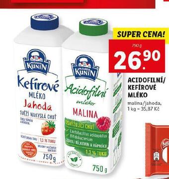 Lidl Kefírové mléko nabídka