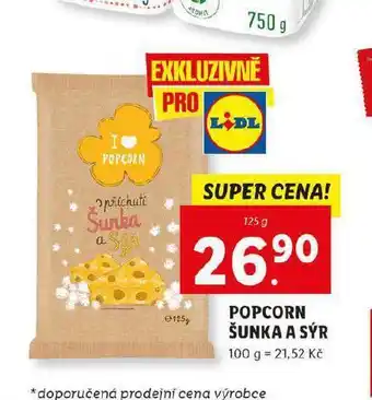 Lidl Popcorn šunka sýr nabídka