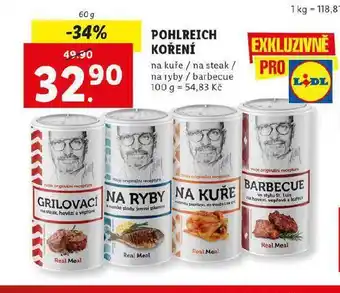 Lidl Pohlreich koření nabídka