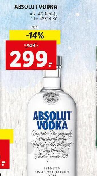 Absolut vodka