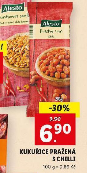 Lidl Kukuřice pražená s chilli nabídka
