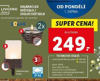 Lidl Solární led svítidlo nabídka