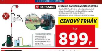 Lidl Čerpadlo do sudu na dešťovou vodu nabídka