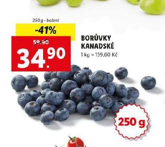 Lidl Borůvky kanadské nabídka