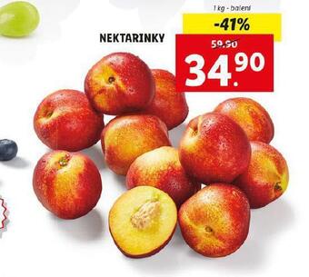Lidl Nektarinky nabídka