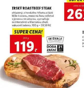 Lidl Irský roastbeef steak nabídka