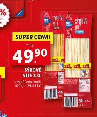 Lidl Sýrové nitě nabídka