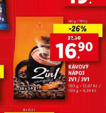 Lidl Kávový nápoj nabídka