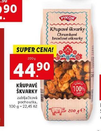 Lidl Křupavé škvarky nabídka