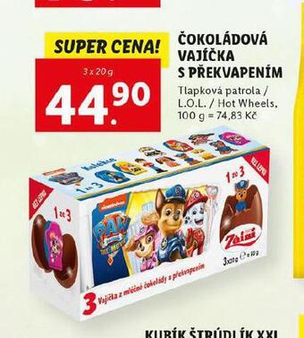 Lidl Čokoládová vajíčka nabídka