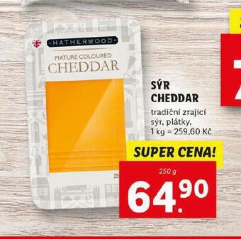 Lidl Sýr cheddar nabídka