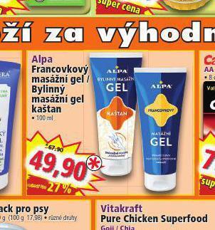 Norma Alpa gel nabídka