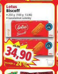 Norma Lotus biscoff nabídka