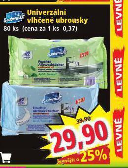 Norma Univerzální vlhčené ubrousky nabídka