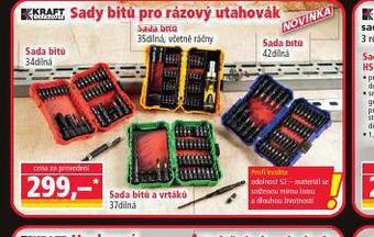 Sady bitů pro rázový utahovák