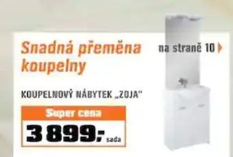 Koupelnový a sprchový nábytek Zoja