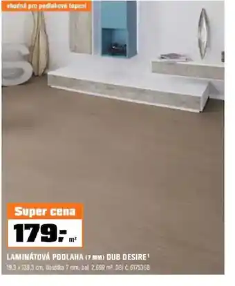 OBI Laminátová podlaha DUB Desire 1m2 nabídka