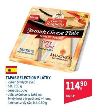 Makro Tapas selection plátky nabídka
