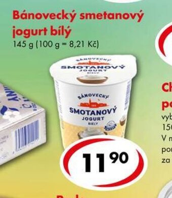 CBA Bánovecký smetanový jogurt bílý 145 g nabídka