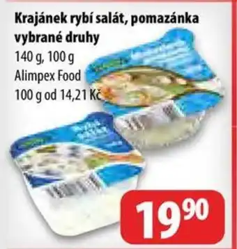 Partner Maloobchodní síť Krajánek rybí salát, pomazánka 100-140 g nabídka