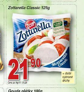 Lidl Zottarella classic nabídka