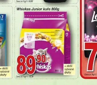 Lidl Whiskas junior kuře nabídka