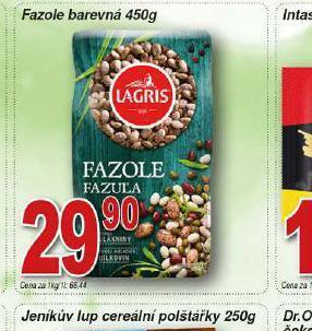 Lidl Fazole barevná nabídka