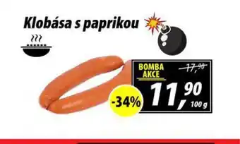 ZEMAN Klobása s paprikou nabídka