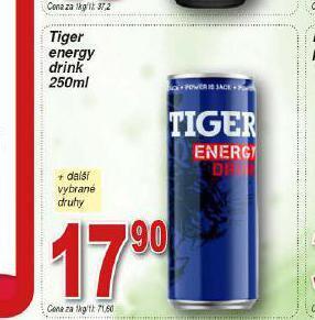 Lidl Tiger energy drink nabídka