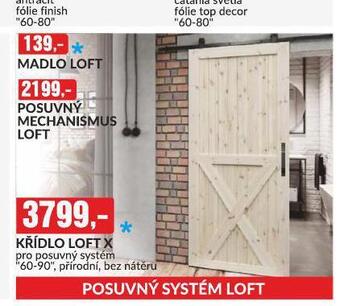 Baumax Madlo loft nabídka