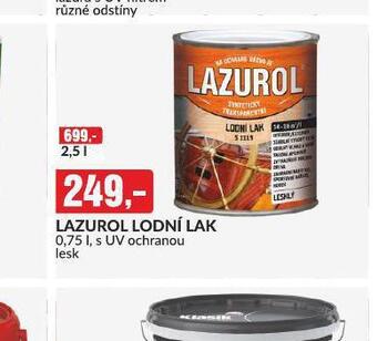 Baumax Lazurol lodní lak nabídka