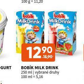 Terno Bobík milk drink nabídka