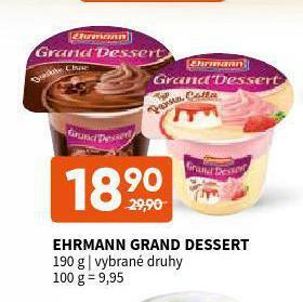Terno Ehrmann grand dessert nabídka