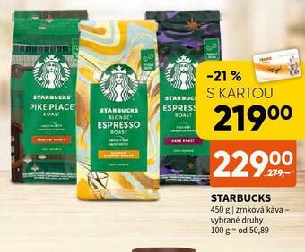 Terno Káva starbucks nabídka